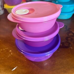 Tupperware Crystalwave Microwave Bowl Set
